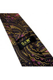 Shlax & Wing Silk Neckties Ties Brown Chocolate Paisley Men's Acceossories