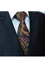 Shlax & Wing Silk Neckties Ties Brown Chocolate Paisley Men's Acceossories