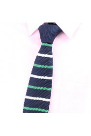 Korean Casual Striped Knit Tie(Width:5CM)