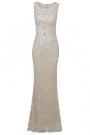 Scoop Sheath / Column Evening Dress Floor-length