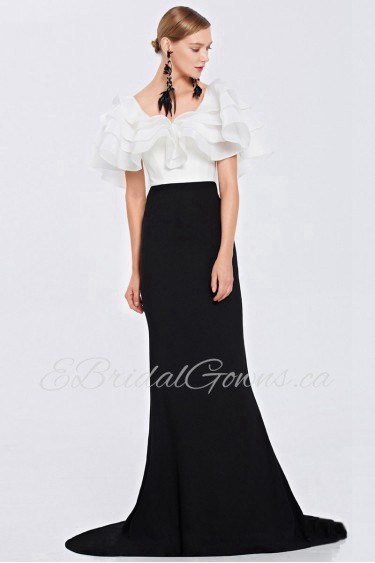 Sweep / Brush Train Evening / Prom Dress Sheath / Column