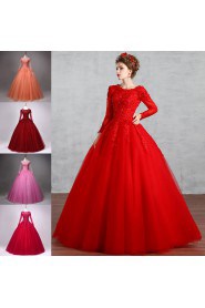 Ball Gown Jewel Lace Prom / Formal Evening Dress with Sequins