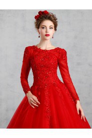 Ball Gown Jewel Lace Prom / Formal Evening Dress with Sequins