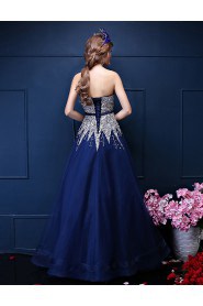 A-line Strapless Prom / Formal Evening Dress with Beading