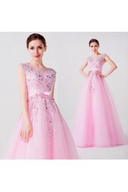 A-line V-neck Prom / Formal Evening Dress with Embroidery