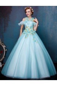 Ball Gown Jewel Tulle Prom / Formal Evening / Quinceanera / Sweet 18 Dress with Beading