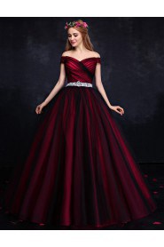 Ball Gown Off-the-shoulder Prom / Formal Evening Dress with Crystal