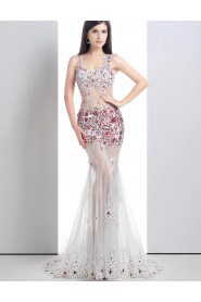 Sheath / Column Scoop Prom / Formal Evening Dress