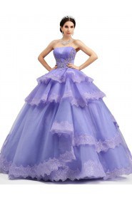 Ball Gown Strapless Prom / Formal Evening / Quinceanera / Sweet 18 Dress with Beading