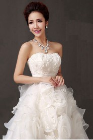 Asymmetrical Strapless Prom / Evening Dress