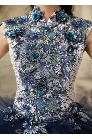 Ball Gown High Neck Prom / Evening Dress with Crystal
