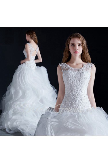 Ball Gown Scoop Prom / Evening Dress