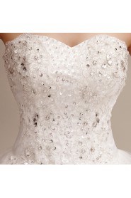 Ball Gown Strapless Wedding Dress with Sequins