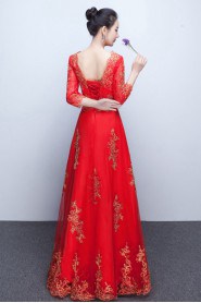 Sheath / Column Scoop Floor-length Prom / Evening Dress