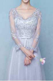 Sheath / Column V-neck Prom / Evening Dress