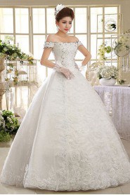 Ball Gown Off-the-shoulder Lace Wedding Dress