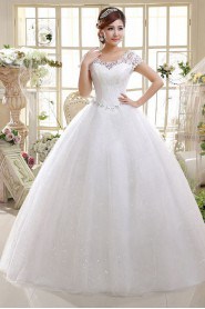 Ball Gown Scoop Lace Wedding Dress