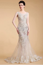 Trumpet / Mermaid Scoop Tulle Prom / Evening Dress