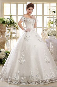 Ball Gown Off-the-shoulder Lace Wedding Dress