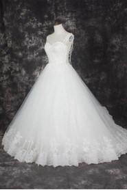 Ball Gown Straps Lace Wedding Dress