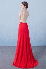 Trumpet / Mermaid V-neck Prom / Evening Dress