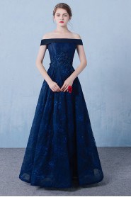 A-line Off-the-shoulder Prom / Evening Dress