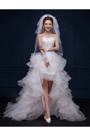 Ball Gown Strapless Lace Wedding Dress