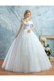 Ball Gown Off-the-shoulder Tulle Wedding Dress