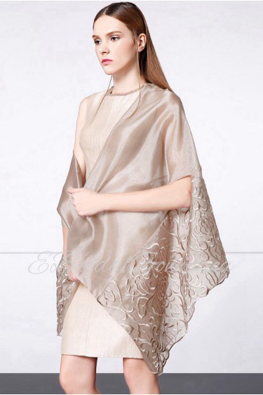 Sheath / Column Scoop Evening / Prom Dress with Embroidery