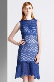 Sheath / Column High Neck Evening / Prom Dress with Rhinestone