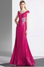 Trumpet / Mermaid V-neck Evening / Prom Dress