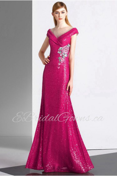 Trumpet / Mermaid V-neck Evening / Prom Dress