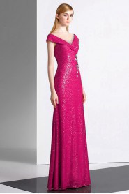Trumpet / Mermaid V-neck Evening / Prom Dress