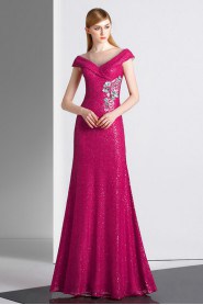 Trumpet / Mermaid V-neck Evening / Prom Dress