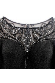 Sheath / Column V-neck Evening / Prom Dress with Beading