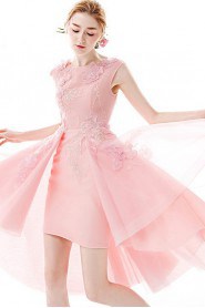 A-line Scoop Evening / Prom Dress with Flower(s)