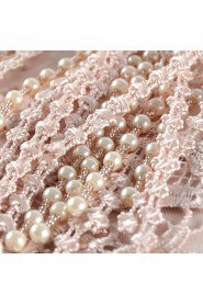 Sheath / Column Scoop Evening / Prom Dress with Beading