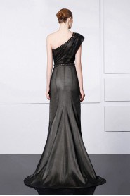 Trumpet / Mermaid One Shoulder Evening / Prom Dress with Rhinestone