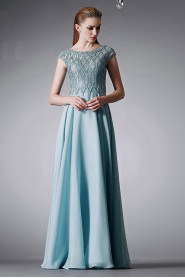 Sheath / Column Scoop Evening / Prom Dress with Beading