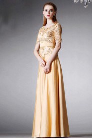 Sheath / Column Scoop Evening / Prom Dress with Beading