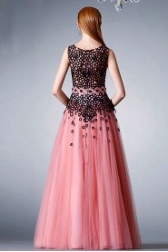 Sheath / Column Scoop Evening / Prom Dress with Rhinestone