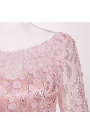 Sheath / Column Scoop Evening / Prom Dress with Beading