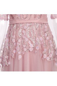 Sheath / Column Scoop Evening / Prom Dress with Beading
