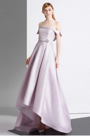 A-line Strapless Evening / Prom Dress with Rhinestone