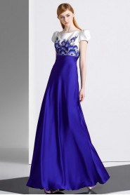 Sheath / Column Scoop Evening / Prom Dress with Flower(s)