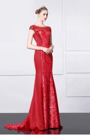 Trumpet / Mermaid Scoop Evening / Prom Dress with Beading