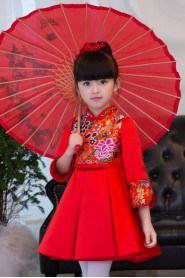 Long Sleeve A-line Flower Girl Dress