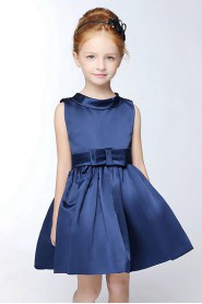 A-line High Neck Flower Girl Dress